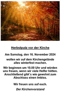 Herbstputz